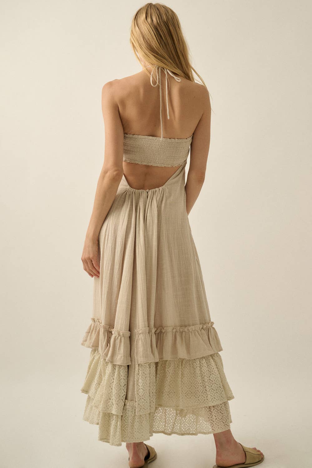 Ruffled Red Maxi
