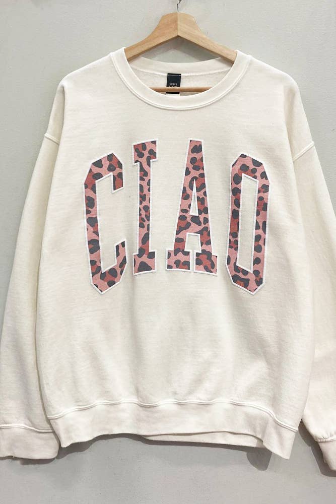Animal-Print Ciao Sweatshirt