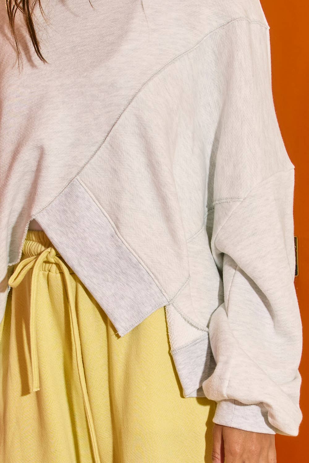 Asymmetric Hem Sweatshirt