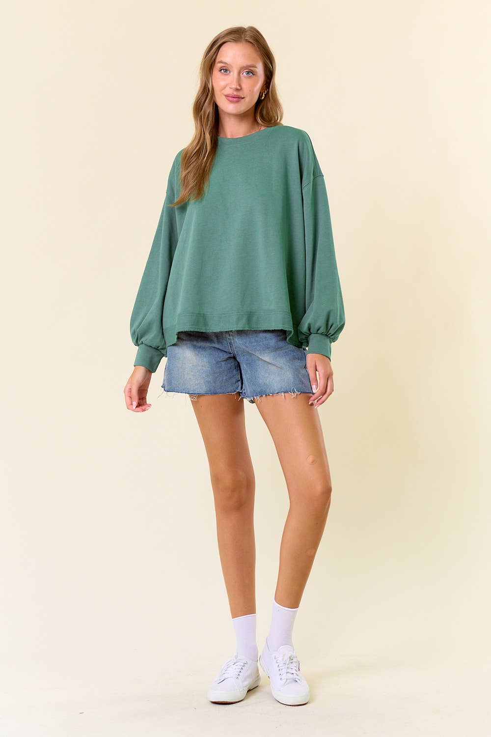 Teal Over-Sized Sweatshirt