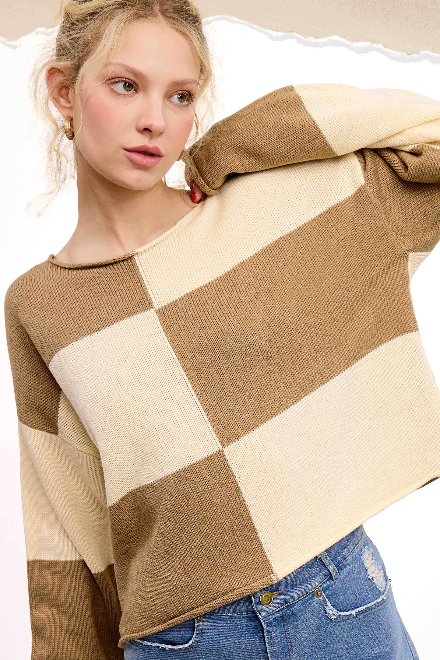 Checkered Sweater