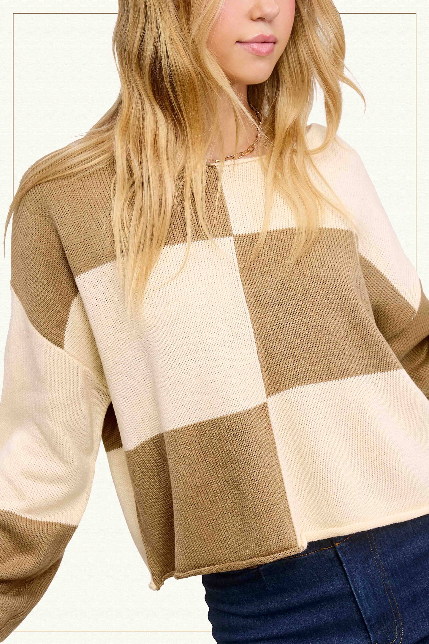 Checkered Sweater