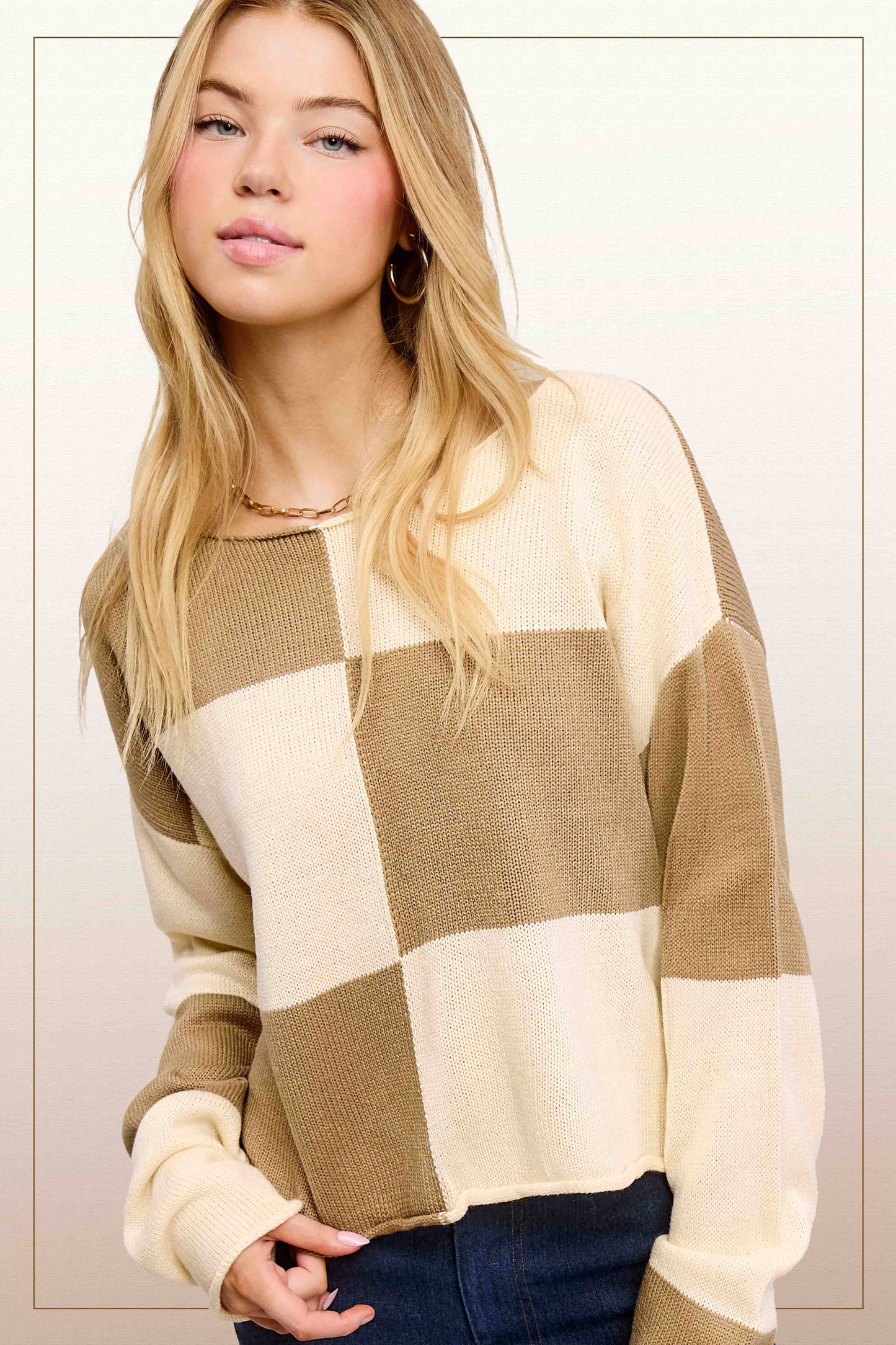 Checkered Sweater
