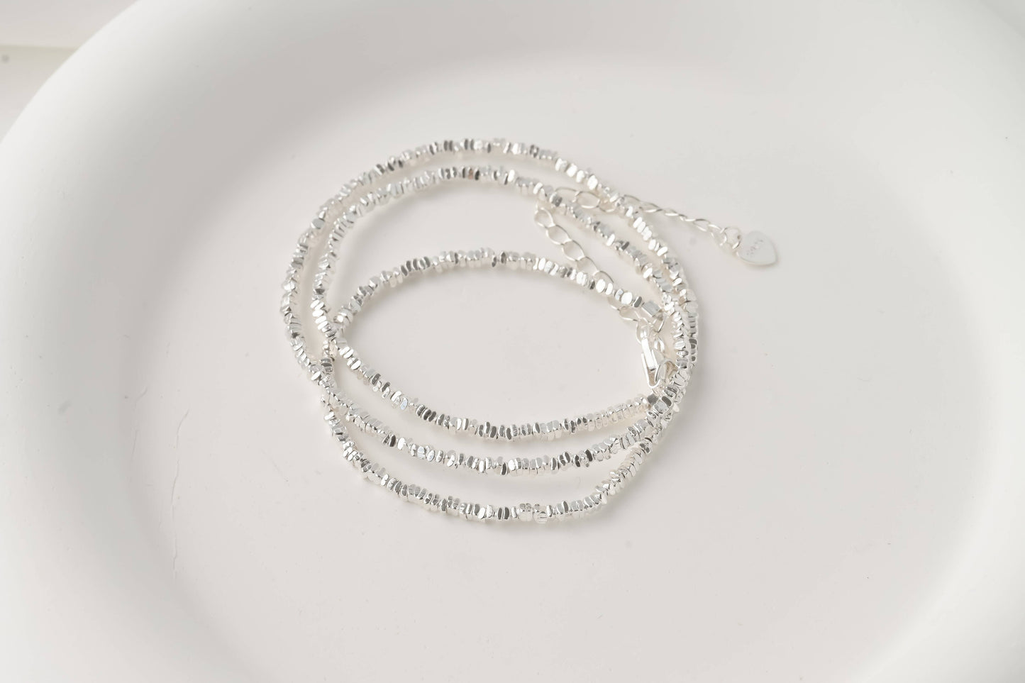 Sterling Silver Beaded Choker
