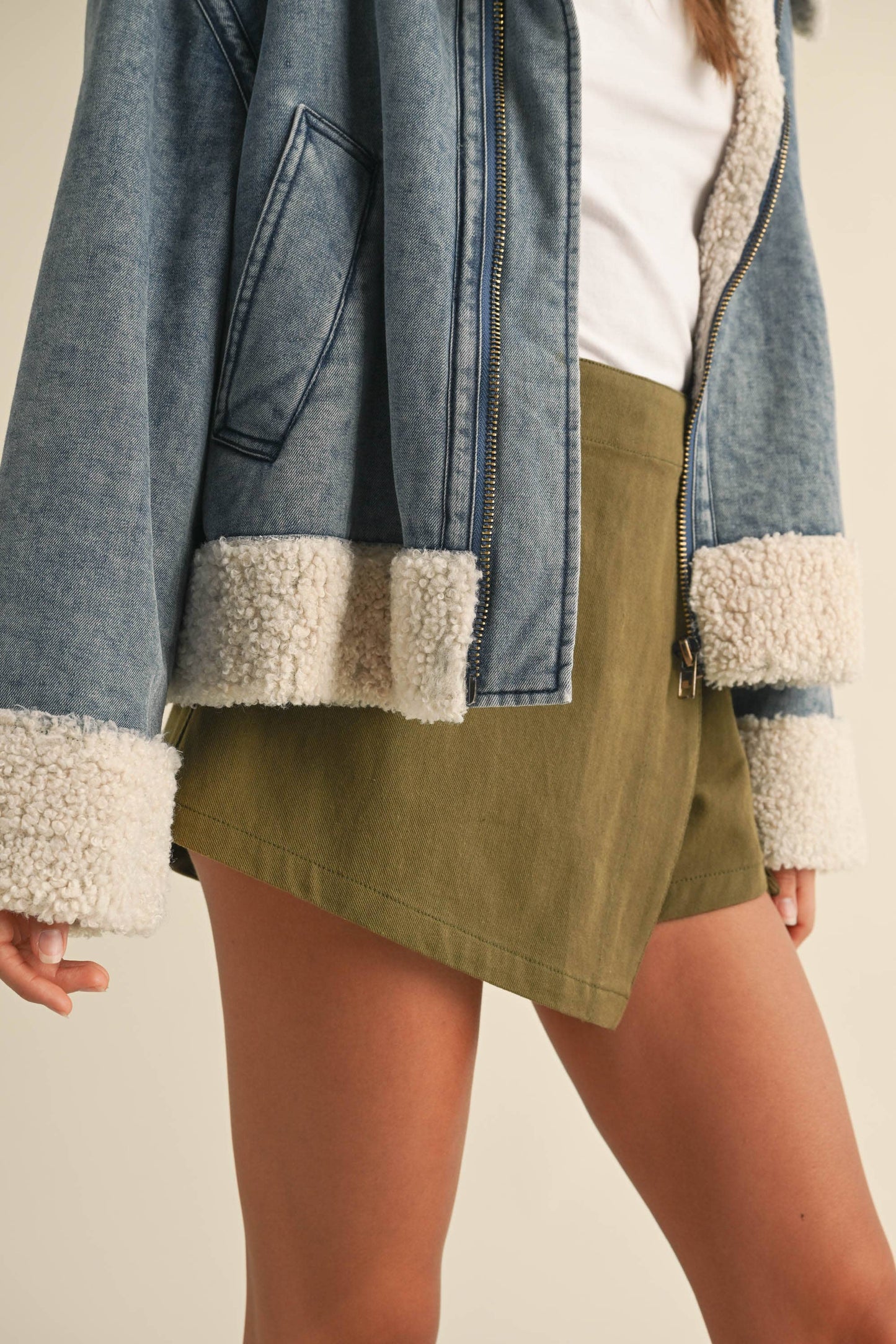 Denim + Sherpa Jacket