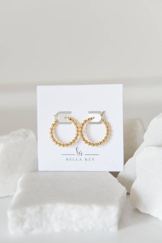 Vivi 18k gold plated hoop earrings