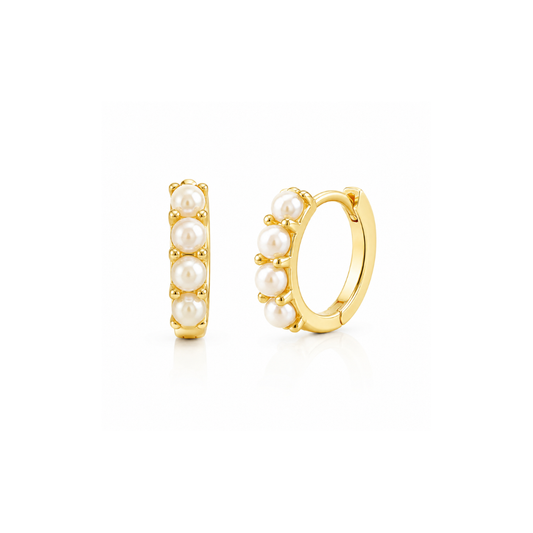 Pearl Huggies: Gold