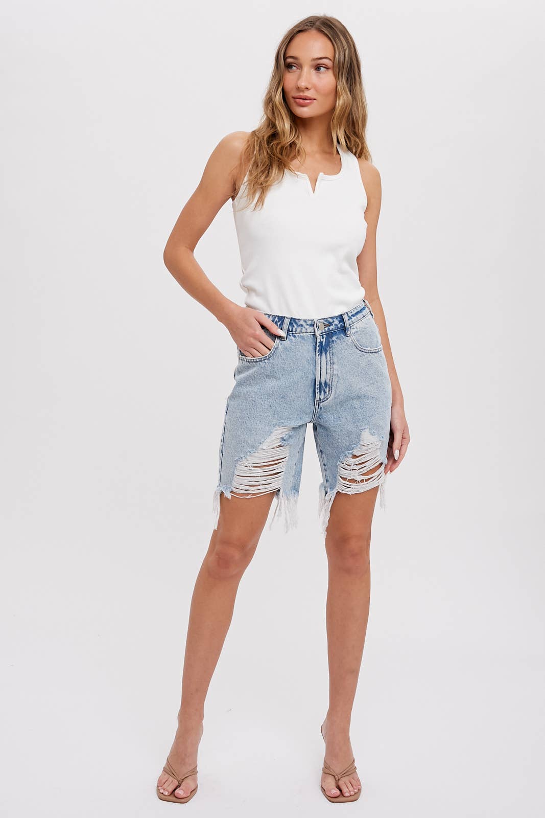 Denim Boyfriend Shorts