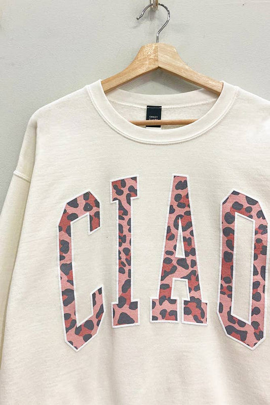 Animal-Print Ciao Sweatshirt