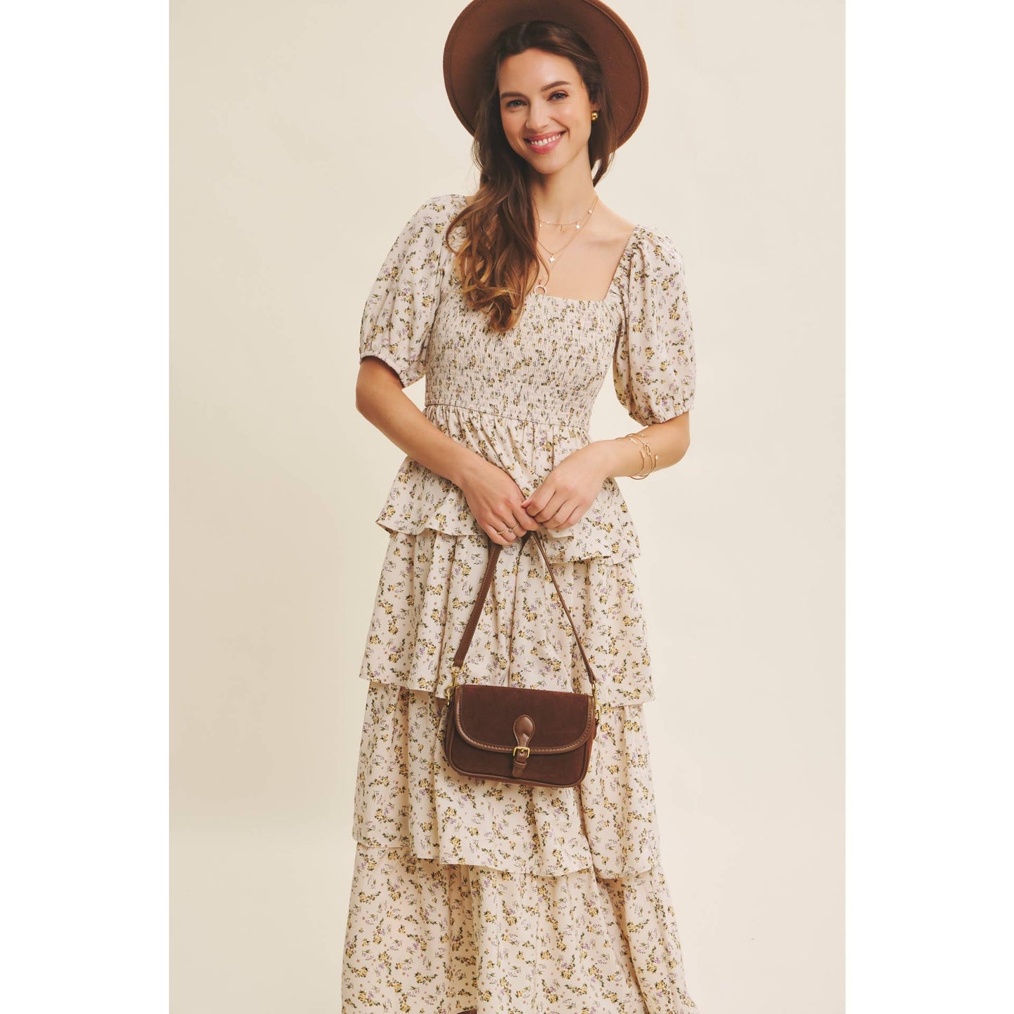 Victorian Floral Maxi Dress