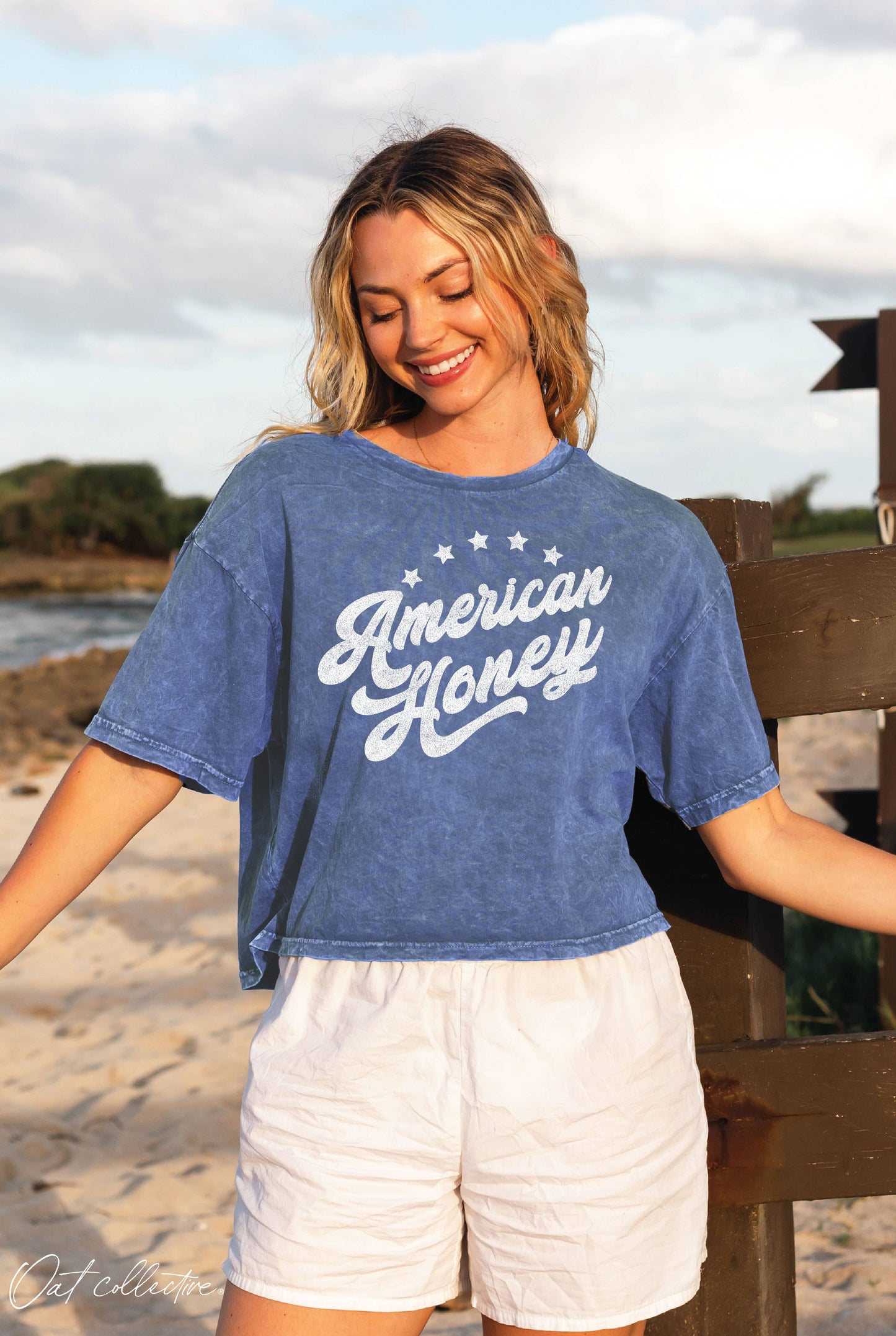 American Honey Cropped Graphic Tee