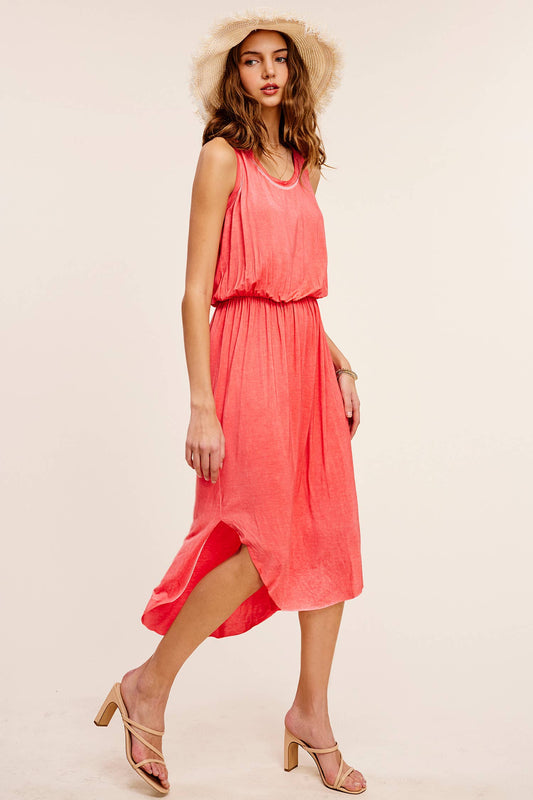 Vintage Red Drapey Dress