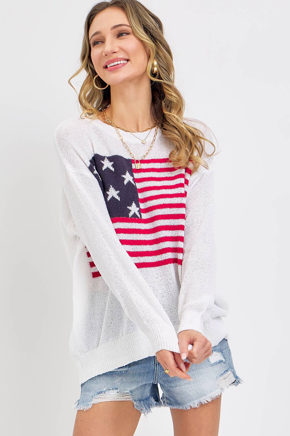 Patriotic Summer Sweater