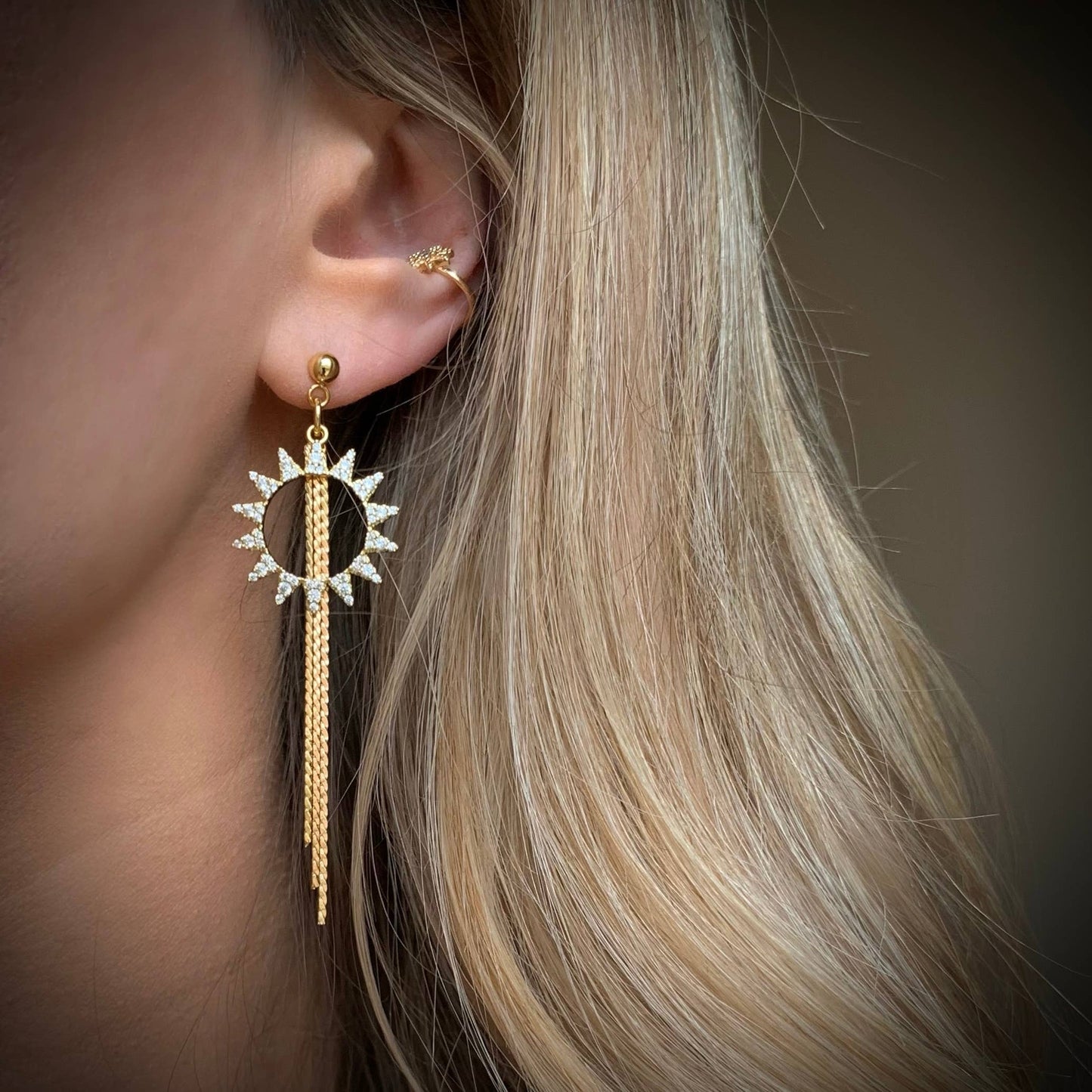 SUNBURSTS | tassel earrings