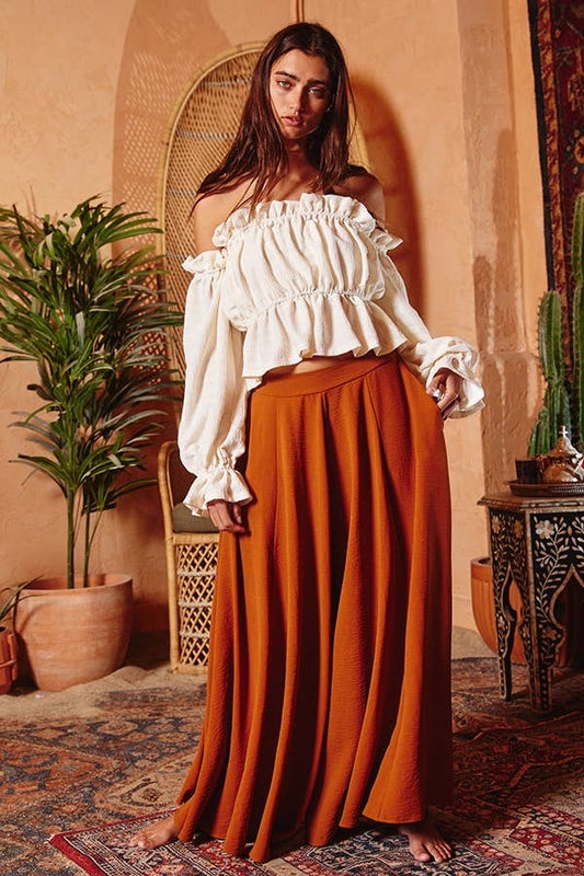 Woven Wide Leg Pants