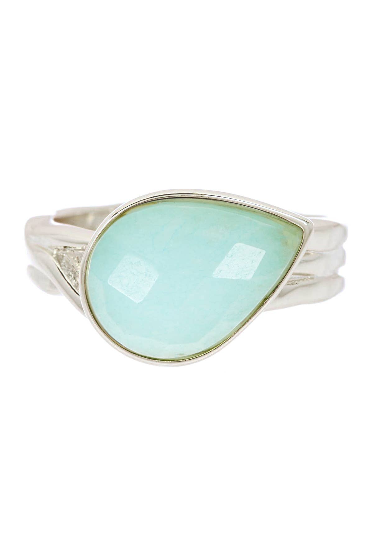 Amazonite Teardrop Ring