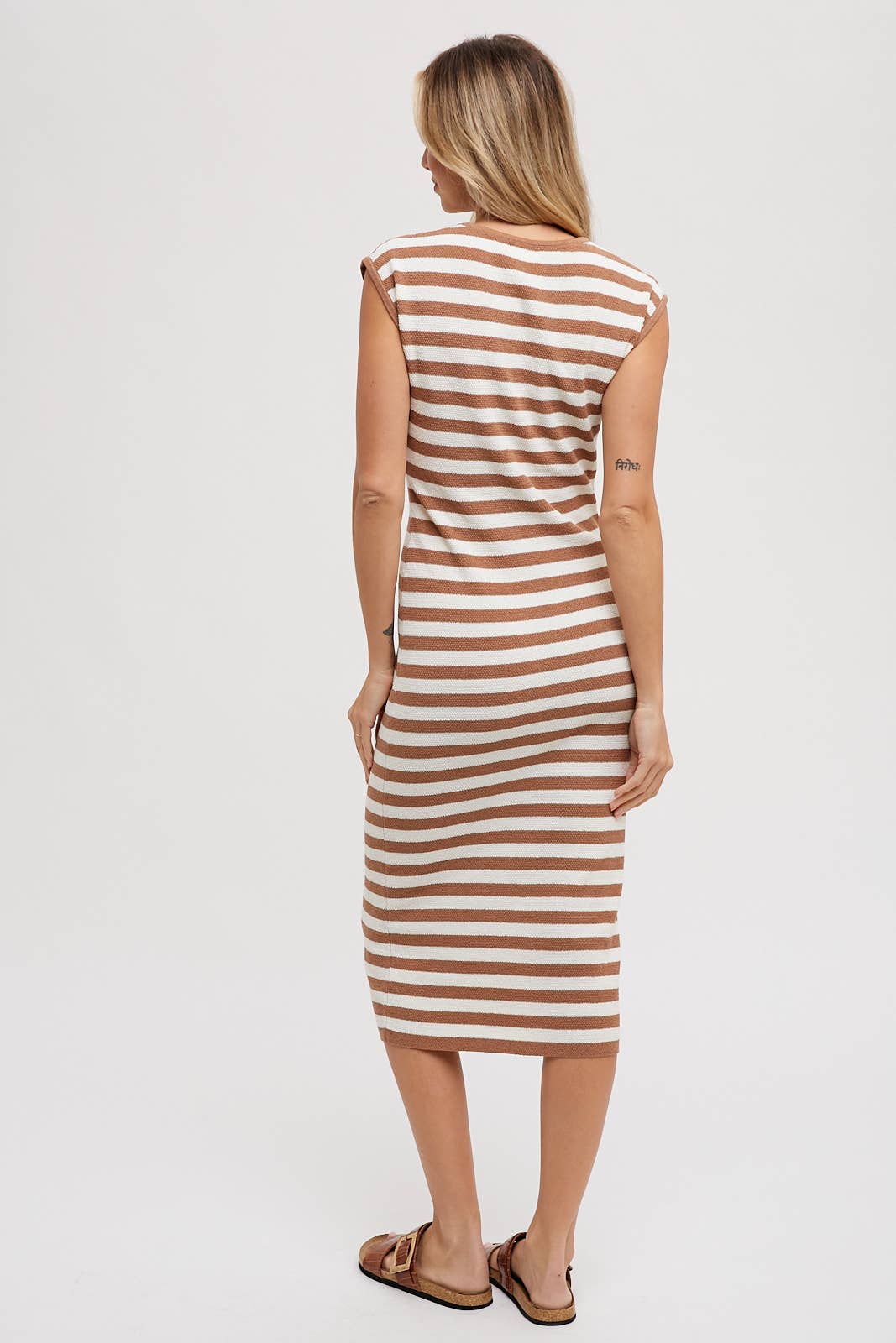 STRIPED CONTRAST TANK MIDI DRESS: COCO