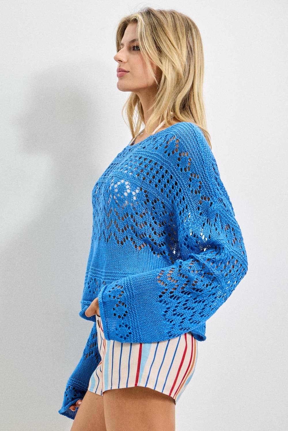 Bohemian Flare Sleeve Sweater