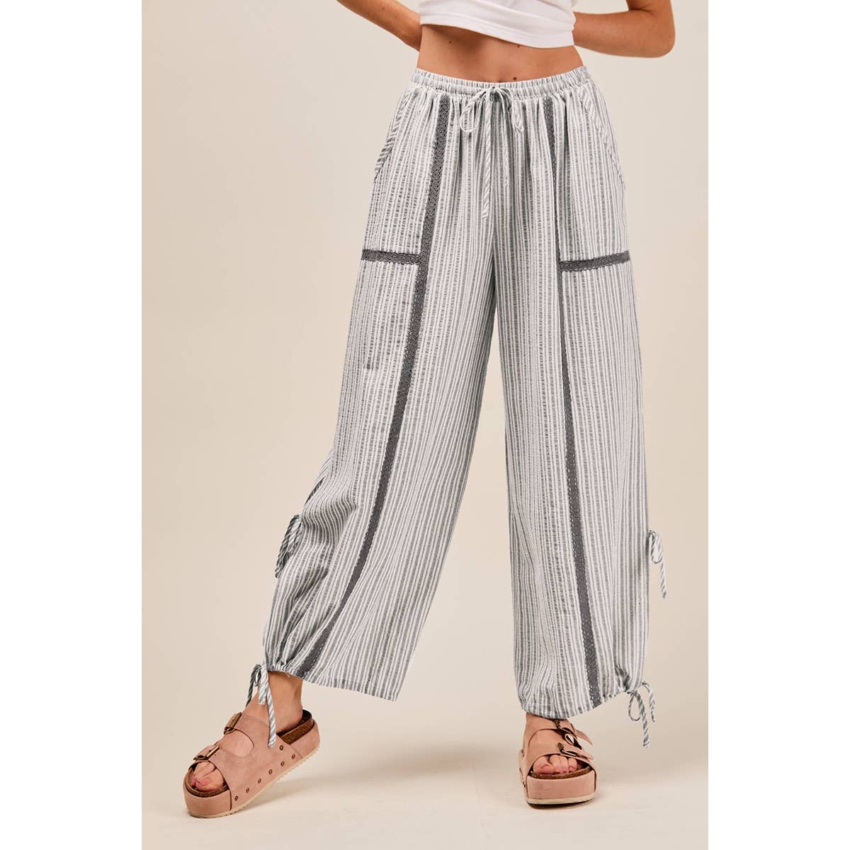 LIGHTWEIGHT MULTI STRIPE JOGGERS