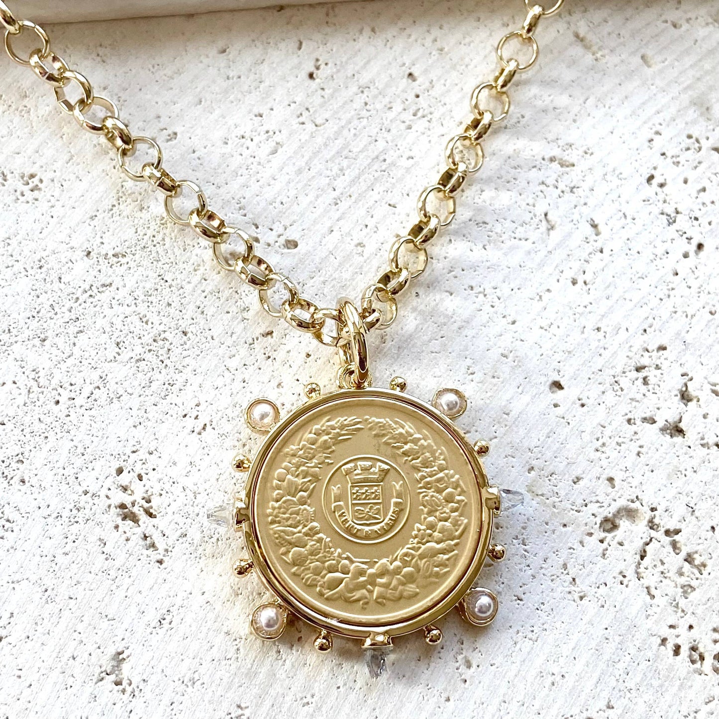 French Coin necklace