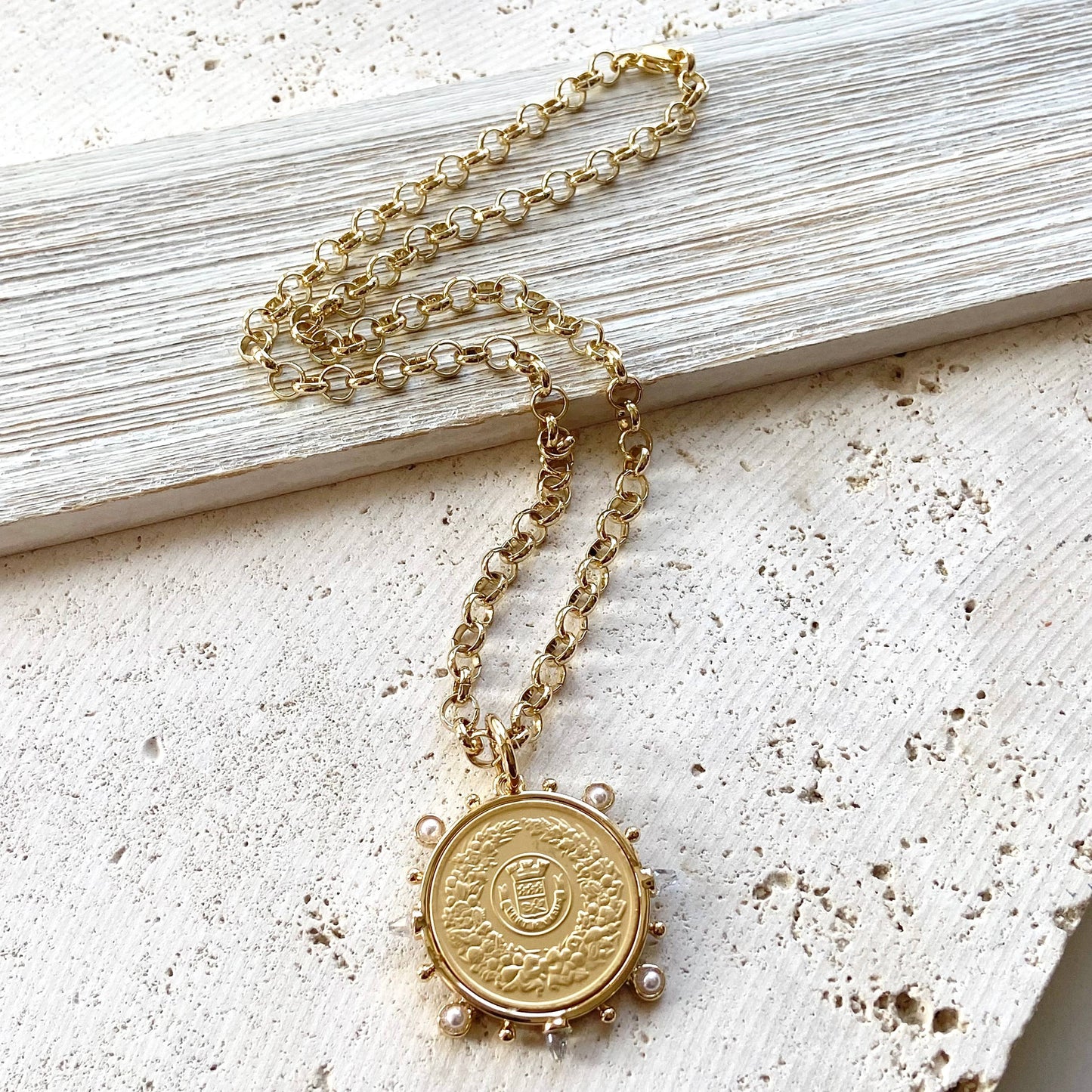 French Coin necklace
