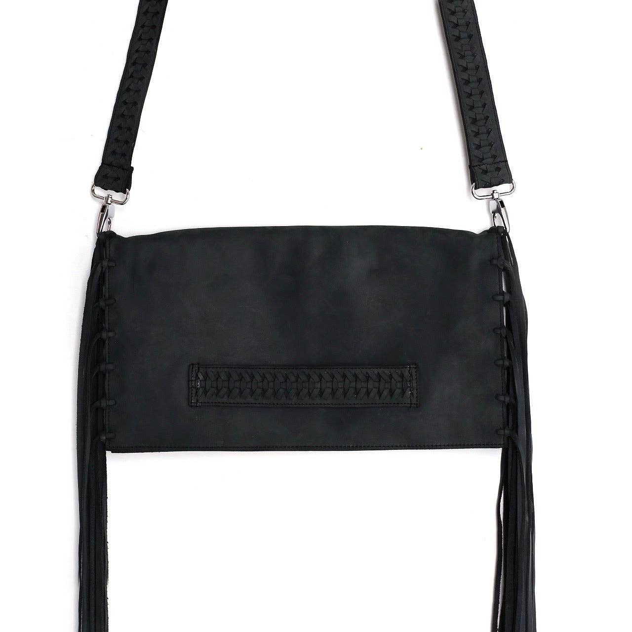 Lita Convertible Leather Clutch/Crossbody