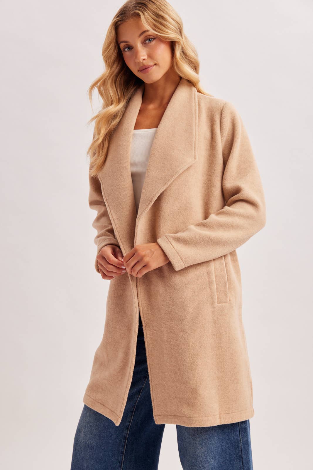 Open Front Knit Jacket