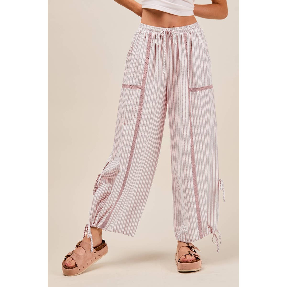 LIGHTWEIGHT MULTI STRIPE JOGGERS