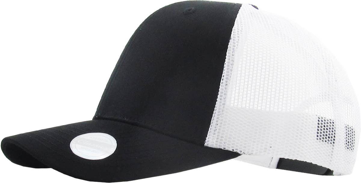 CLASSIC 6 PANEL MESH BACK: BLK-BLK