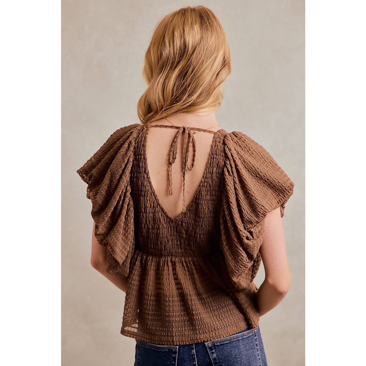 Bubble Sleeve Blouse