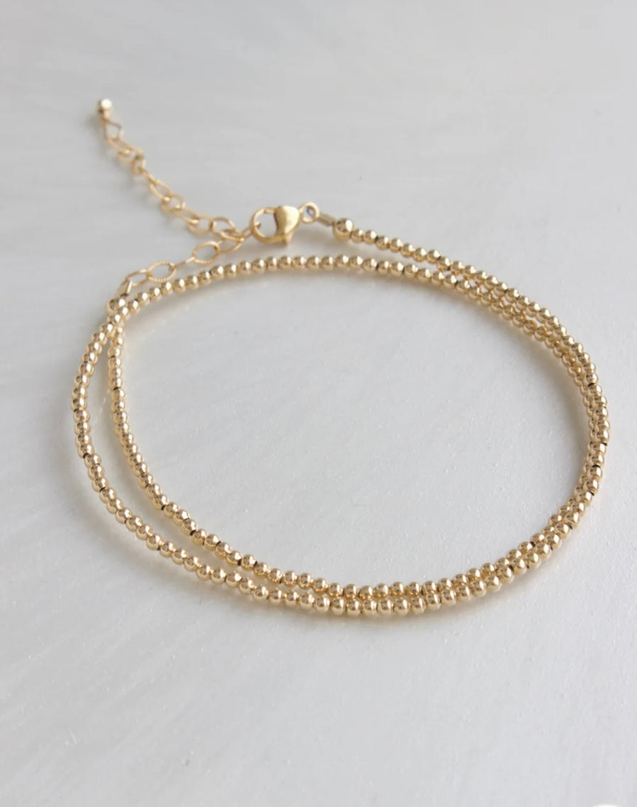 Double Wrap Bracelet Gold