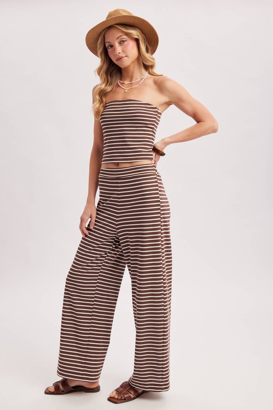 Striped Knit Set