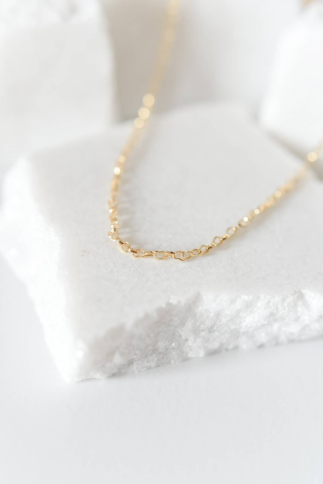 The Maggie heart dainty necklace 18k gold plated