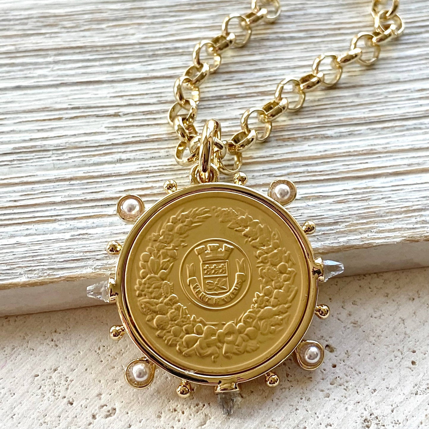 French Coin necklace