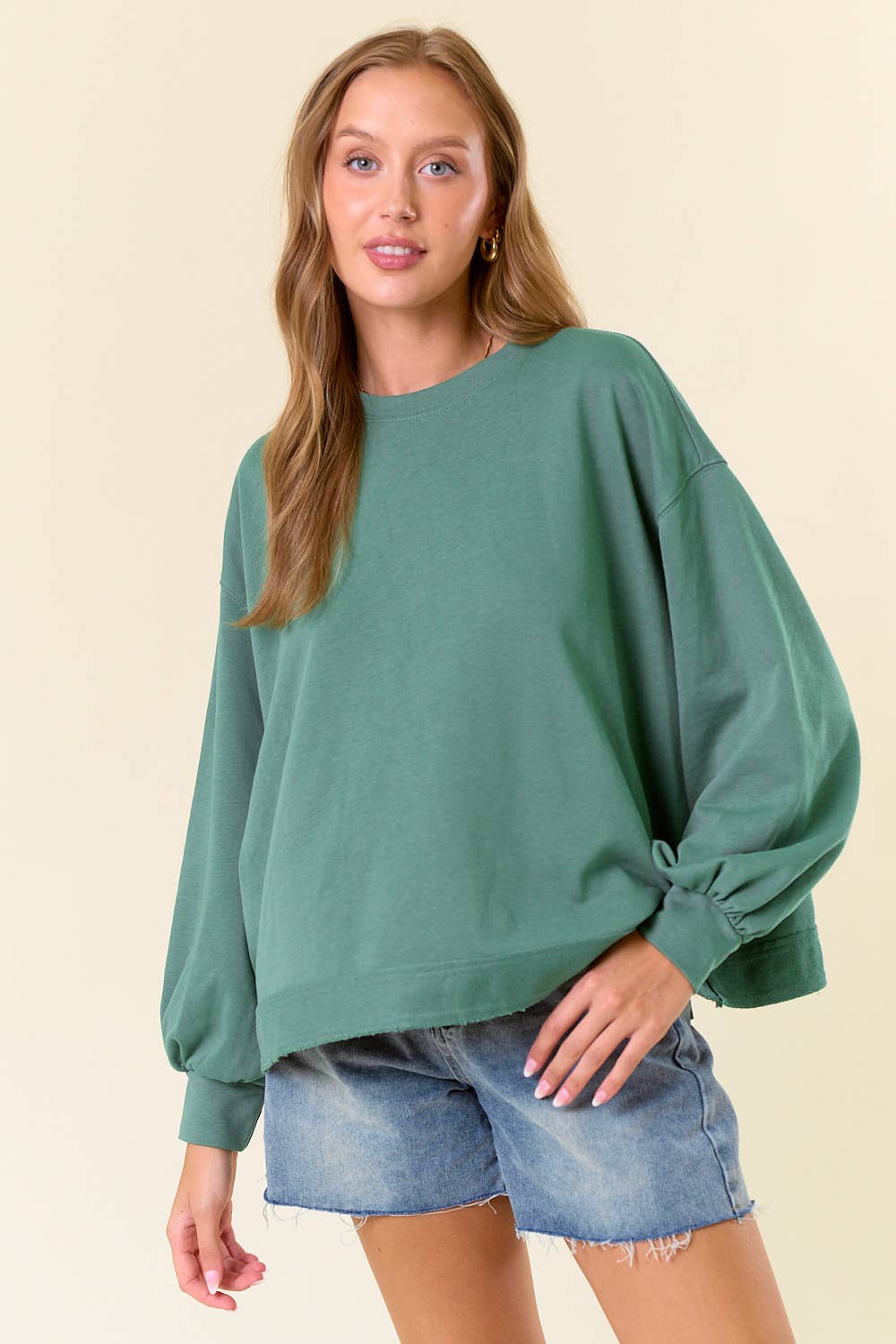 Teal Over-Sized Sweatshirt