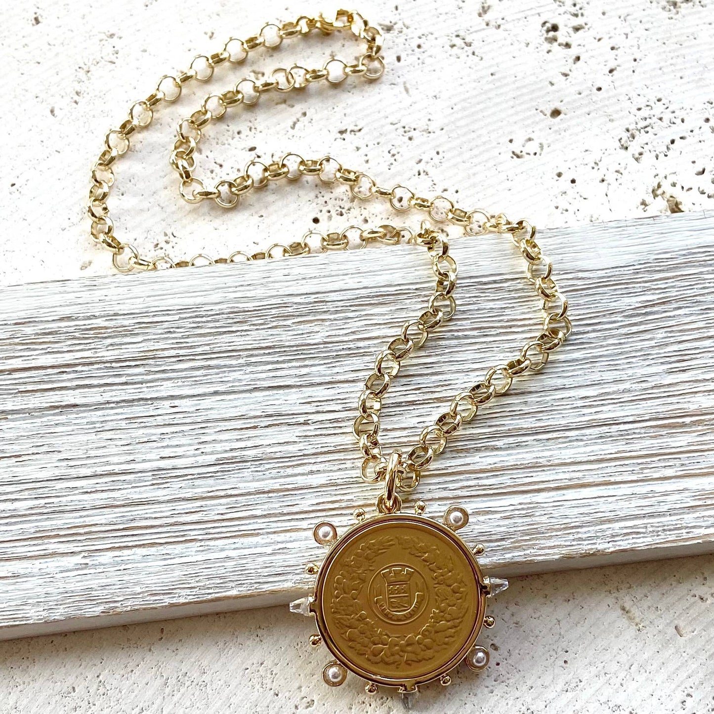 French Coin necklace