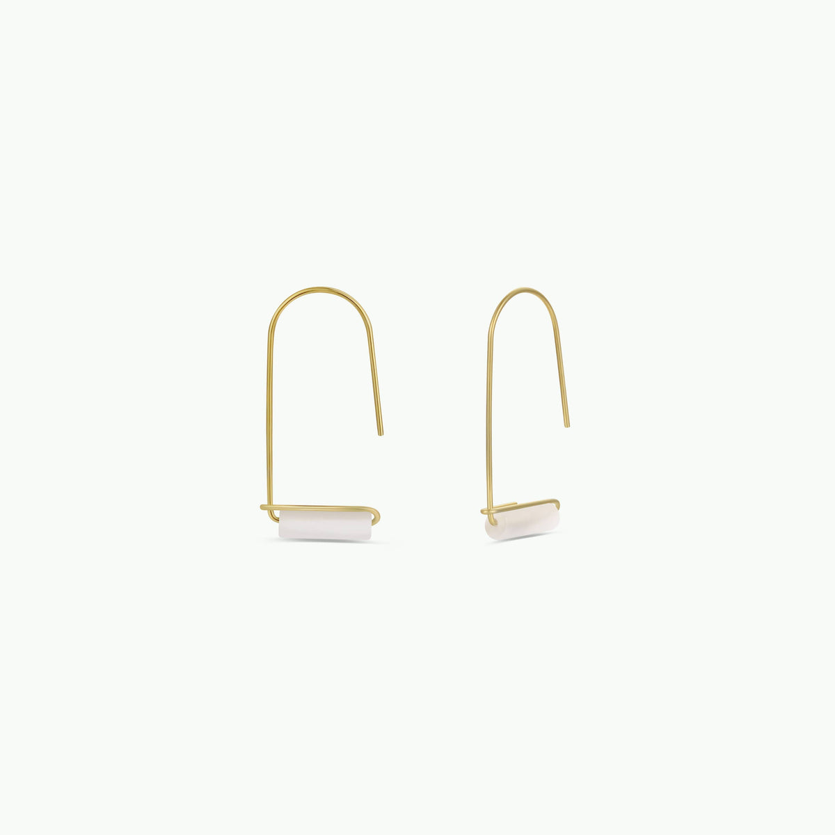 Mother of Pearl Gold Drop Earring