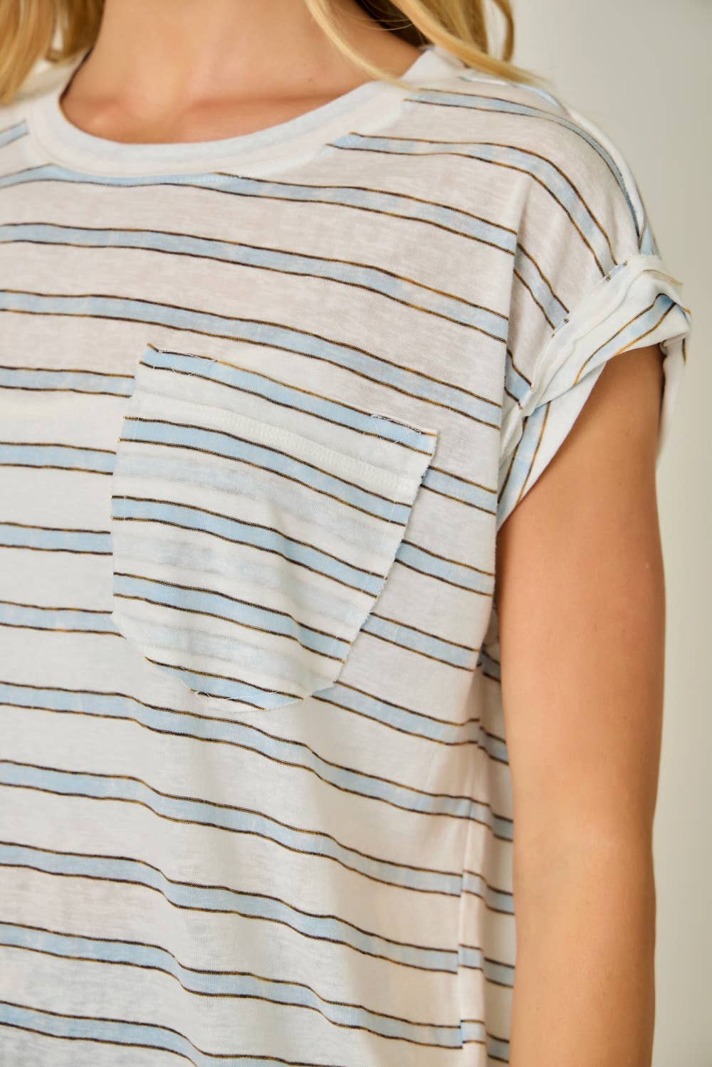 Slouchy Essential Stripe Tee