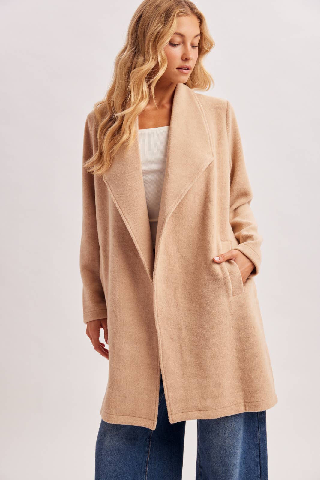Open Front Knit Jacket