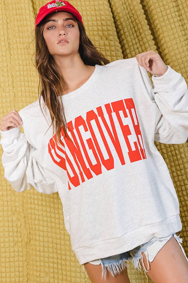 'HUNGOVER' Graphic Sweatshirt