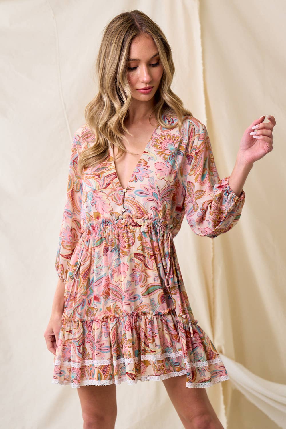 Paisley & Lace Western Dress