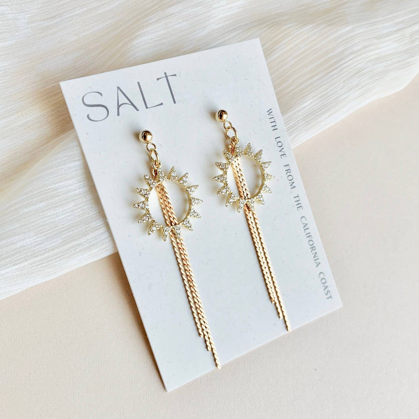 SUNBURSTS | tassel earrings