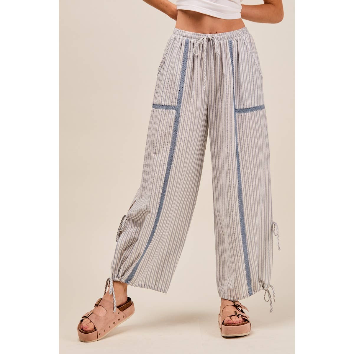 LIGHTWEIGHT MULTI STRIPE JOGGERS