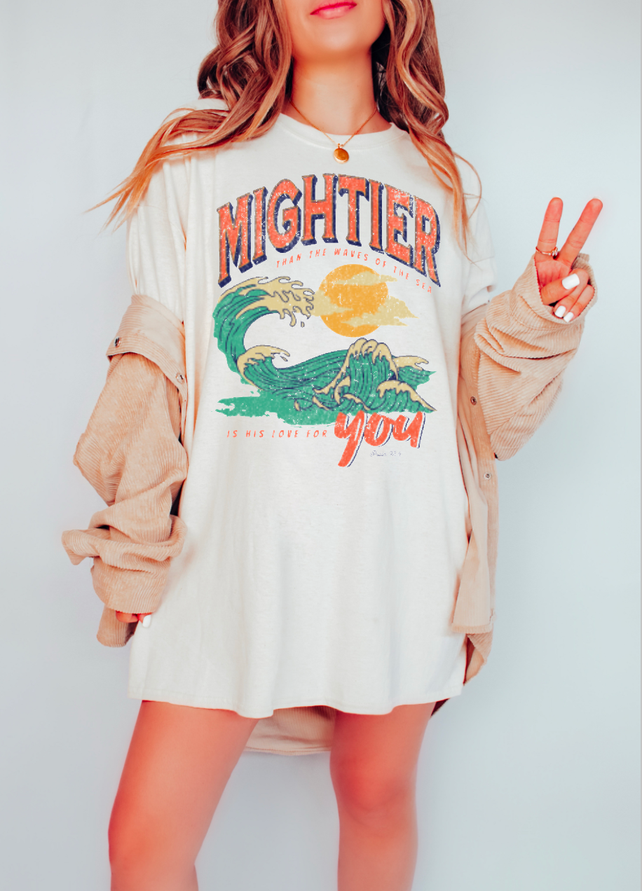 Mightier Than Waves Graphic Tee