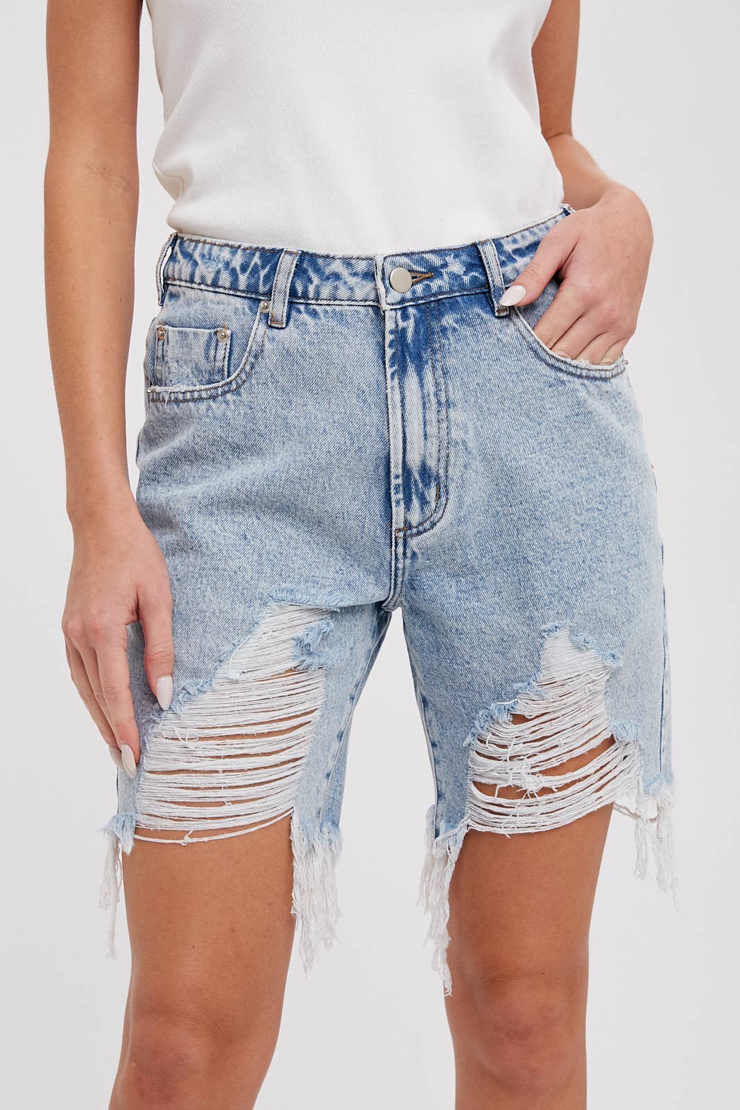 Denim Boyfriend Shorts