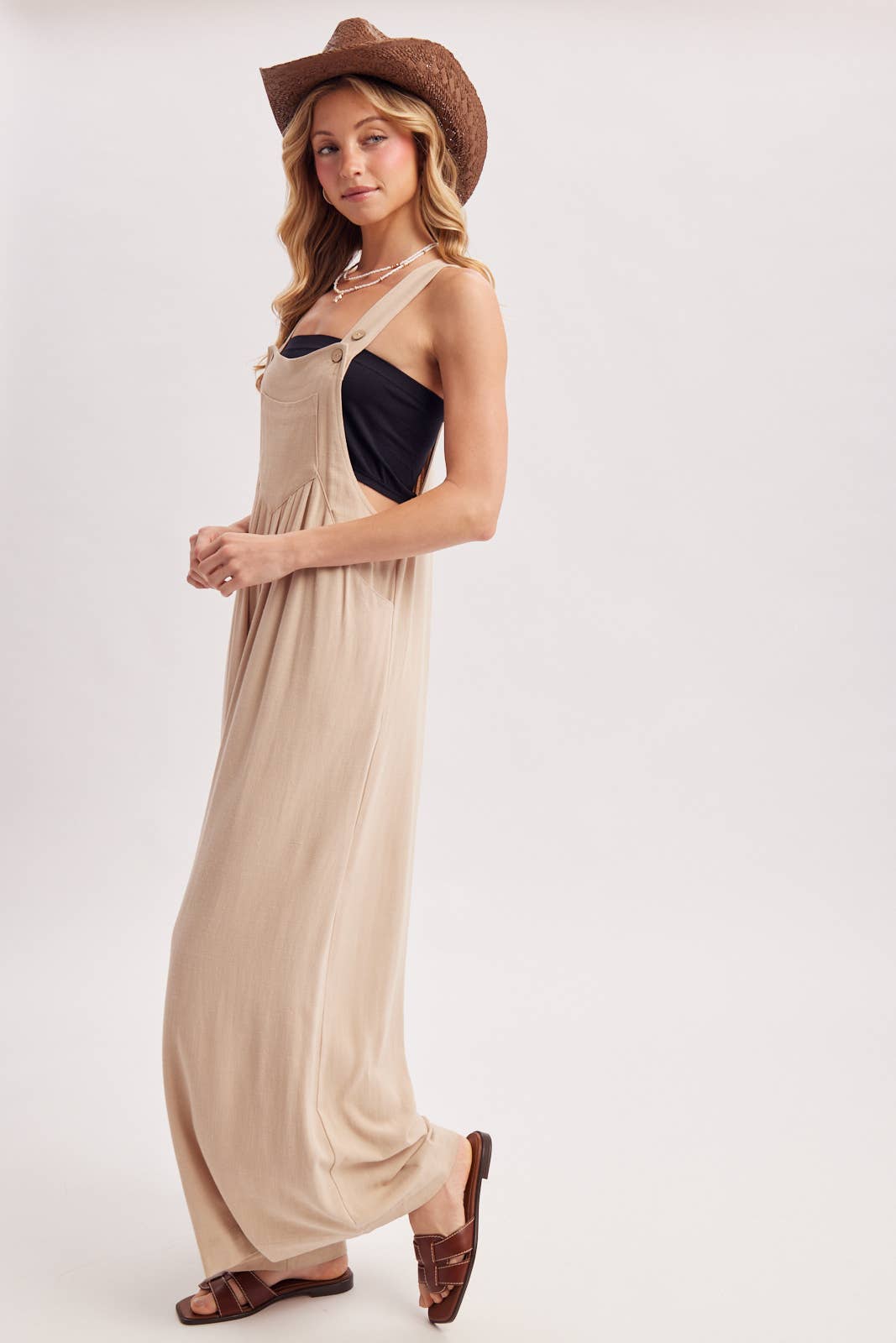 Flowy Wide Leg Overall