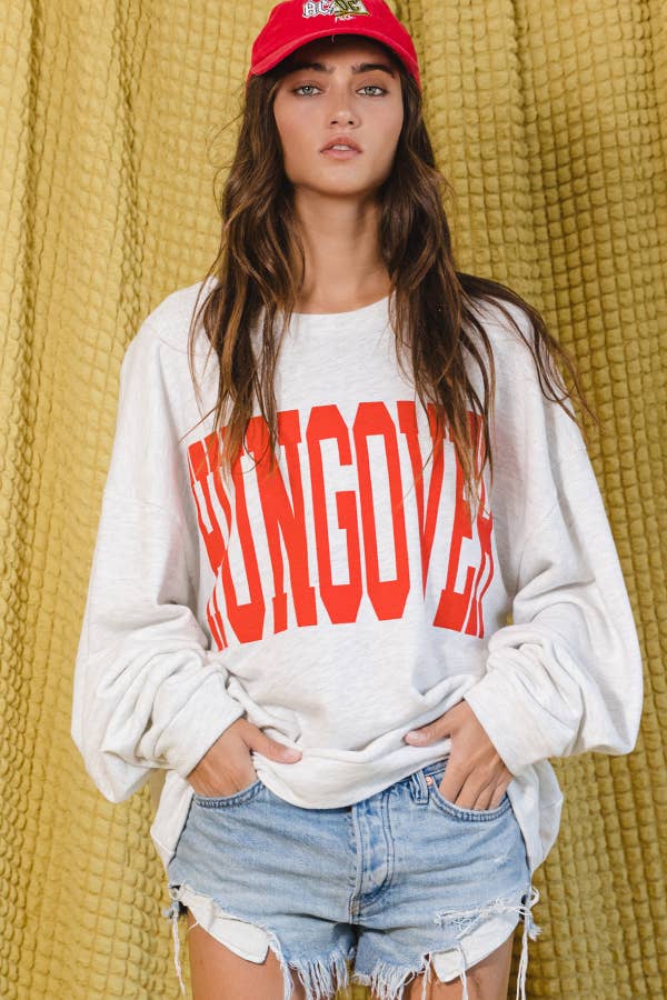 'HUNGOVER' Graphic Sweatshirt