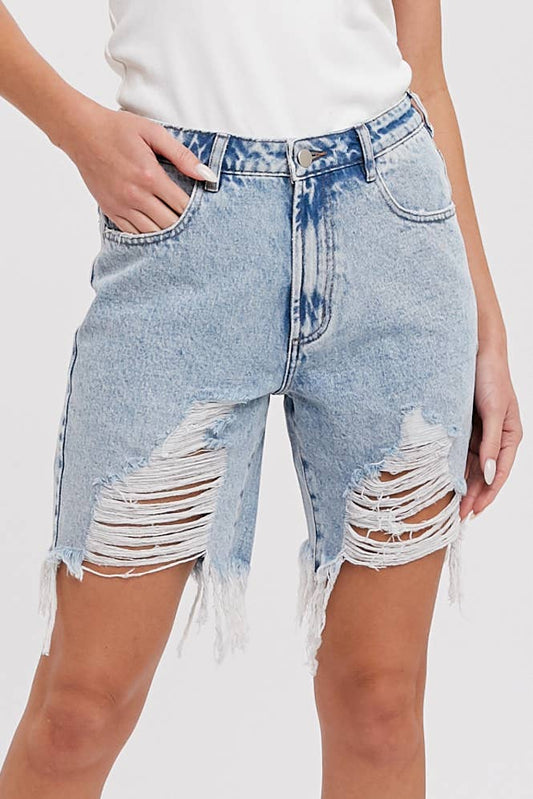 Denim Boyfriend Shorts