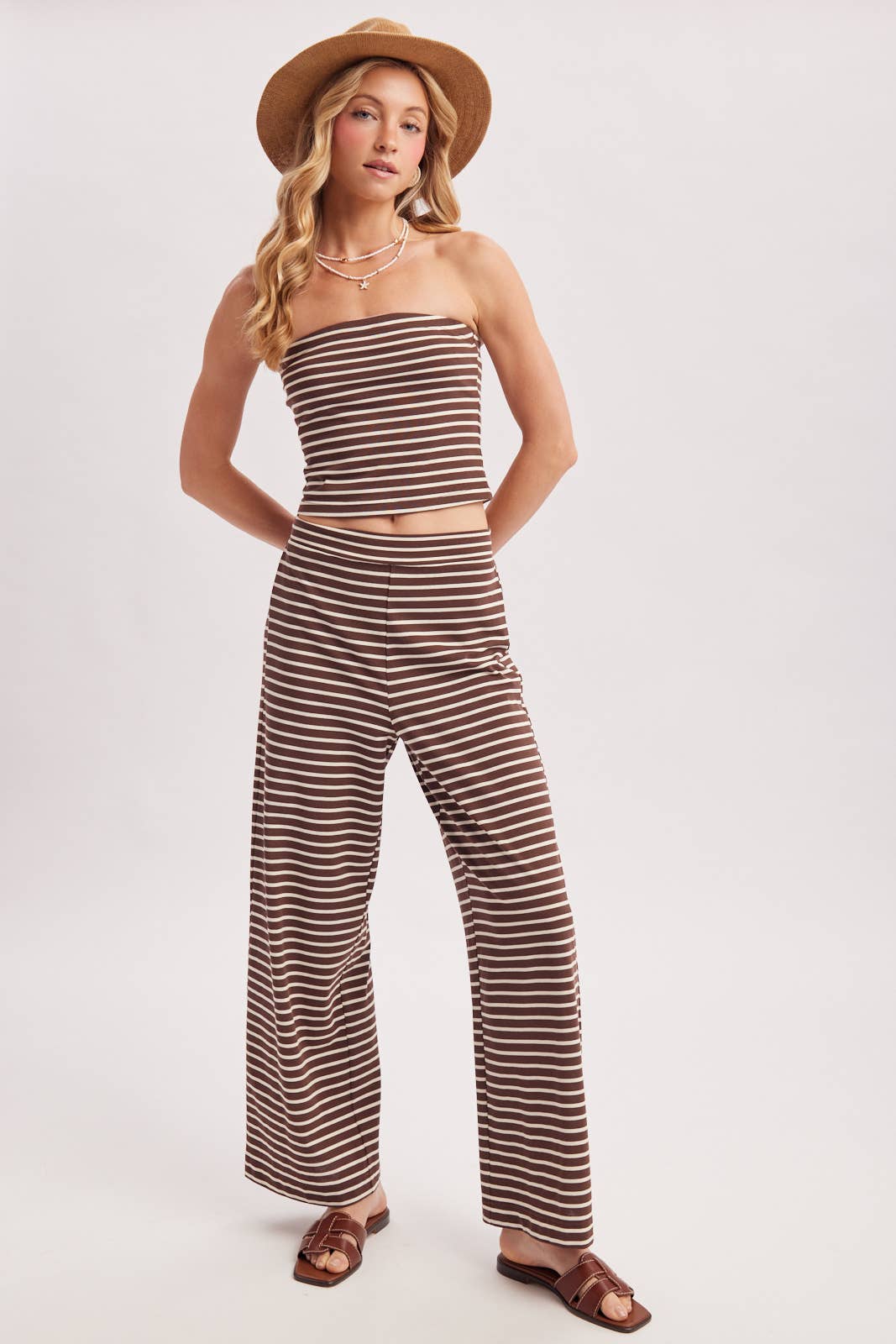 Striped Knit Set