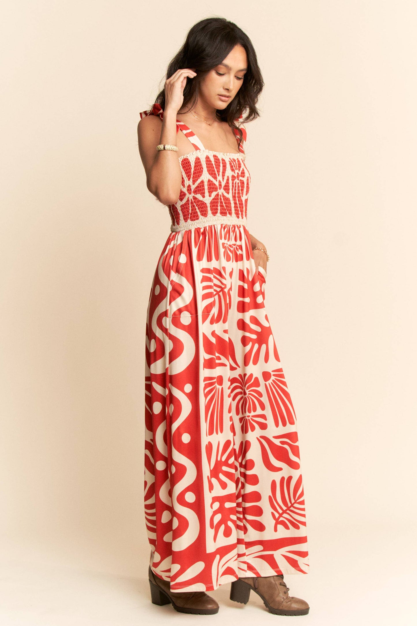 Retro Floral Jumpsuit